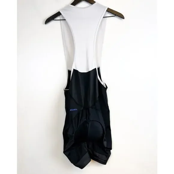 Primal Mens Cycling Bib Padded Shorts Black White - XL - Picture 5 of 9